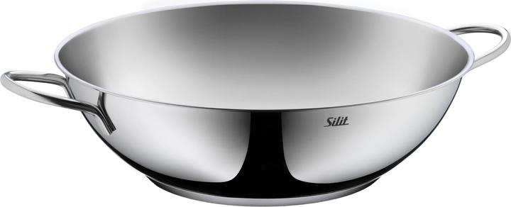 Silit Wok 32cm (32 cm, Wok Pfanne, Edelstahl)