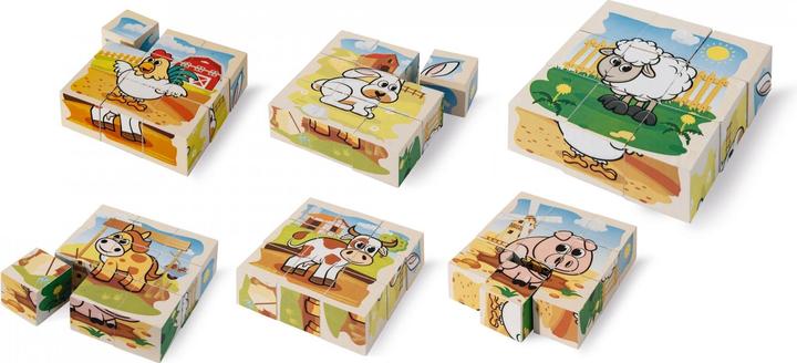 Produktbild Eichhorn Houten Blokpuzzel Boerderij (9 Teile)