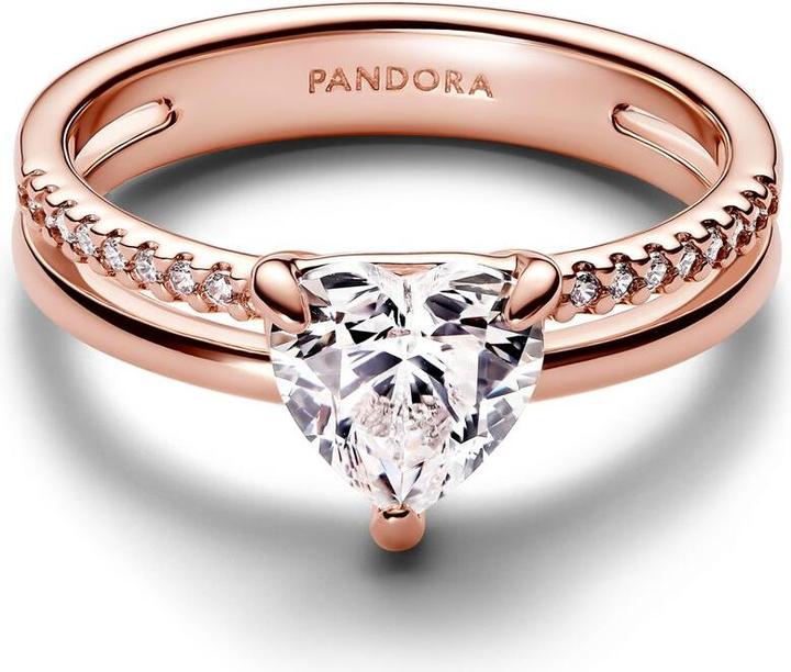 Immagine prodotto Pandora Anello Cuore a doppia fascia (52)
