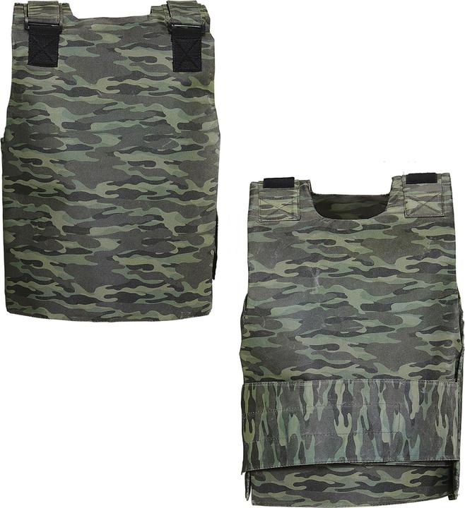 Actual product image Widmann Schusssichere Weste Camouflage für Kinder 6-10 Jahre (One size)