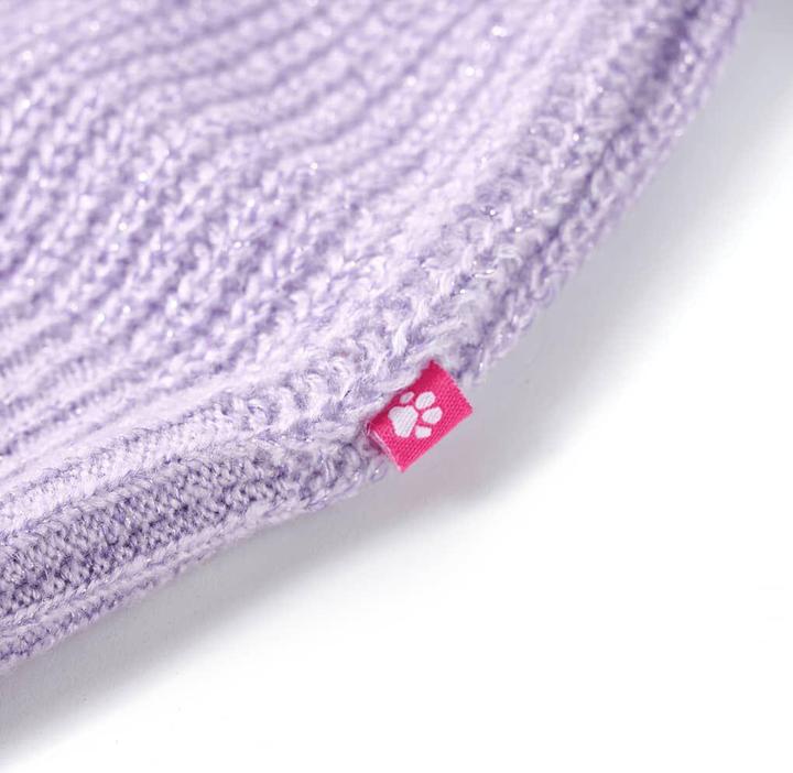 Actual product image VidaXL Children's jumper waistcoat knitted light purple 140,Material: 67 (140)