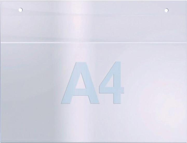 Twinco Wandprospekthalter DIN A4 quer Acryl transparent (A4, Quer)