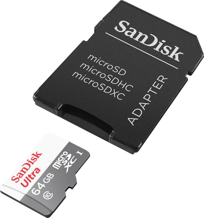 Actual product image SanDisk Ultra Lite microSDXC (64 GB, microSDXC, U1, UHS-I)