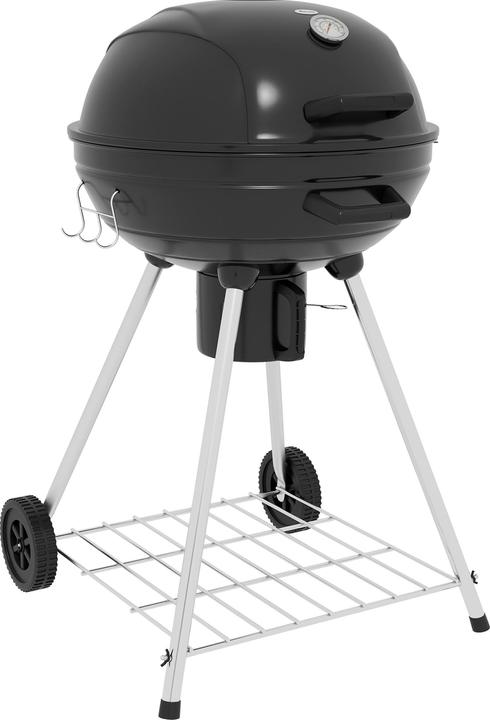 Actual product image Outsunny Kettle grill for charcoal with side hooks and castors