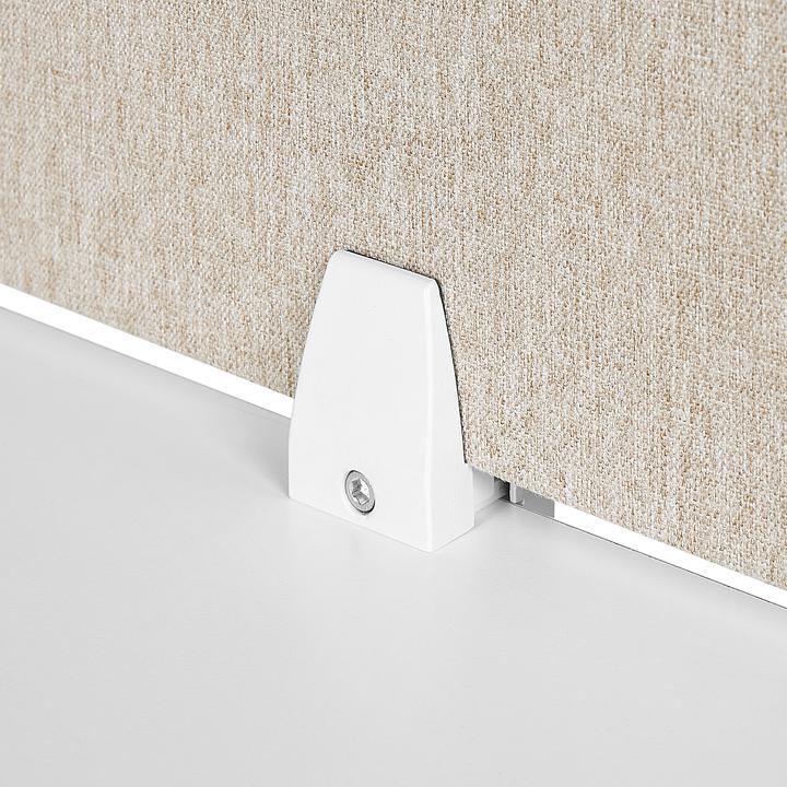 Produktbild Beliani Schreibtischtrennwand beige 130 x 40 cm WALLY (130 x 40 cm)