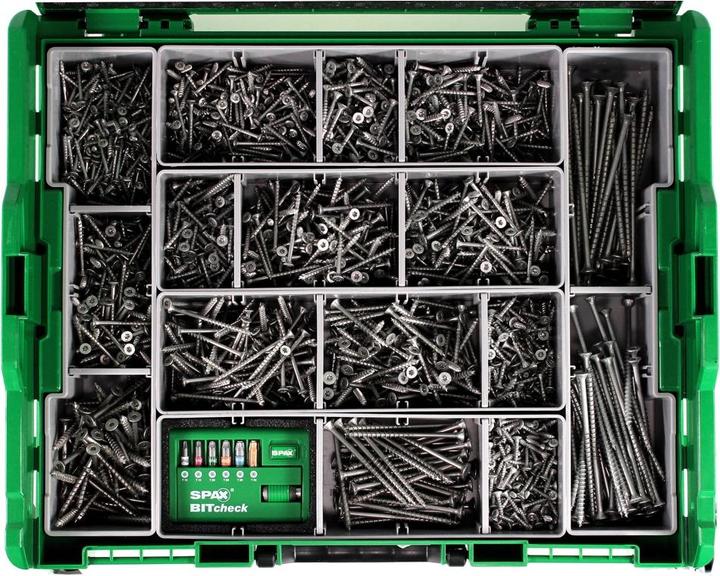Actual product image Spax Mounting case L-BOXX (2445 Screws per piece)
