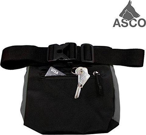 Immagine prodotto Asco Sacchetto per cibo per cani con chiusura a scatto con una mano AC61TB, nero