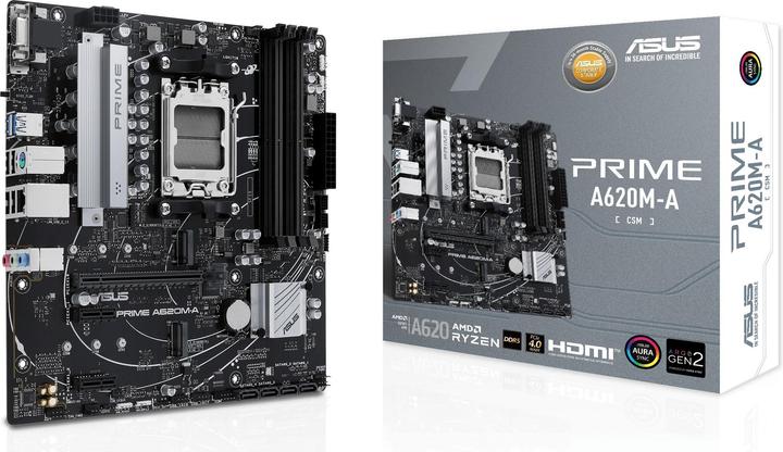 Image du produit ASUS Prime A620M-A-CSM (AM5, AMD SoC, mATX)