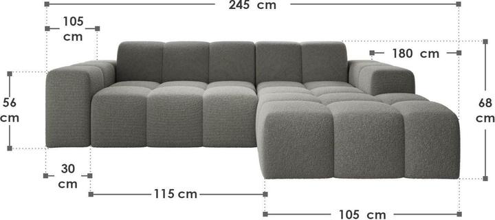 Produktbild Juskys Sofa Merano Rechts (Ecksofa)