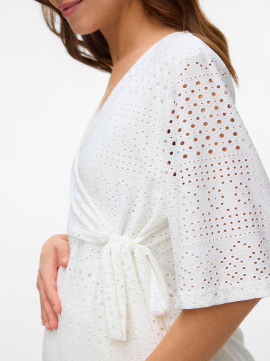 Image du produit Mamalicious Normal geschnitten V-Ausschnitt Top Bluse (L)