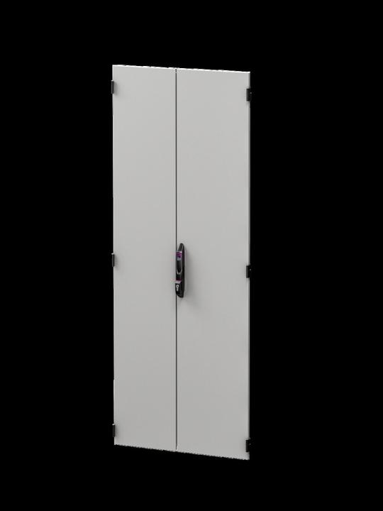Actual product image Rittal Sheet steel door, vertically divided, closed VX IT