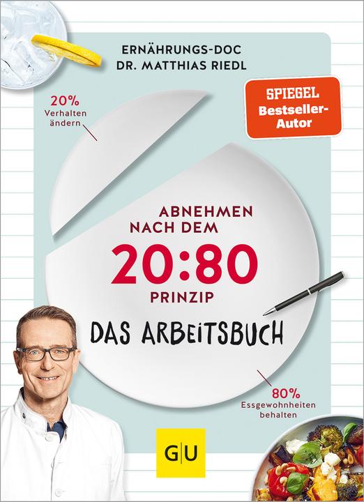 Actual product image Abnehmen nach dem 20:80-Prinzip - Das Arbeitsbuch (German, Matthias Riedl, 2022)