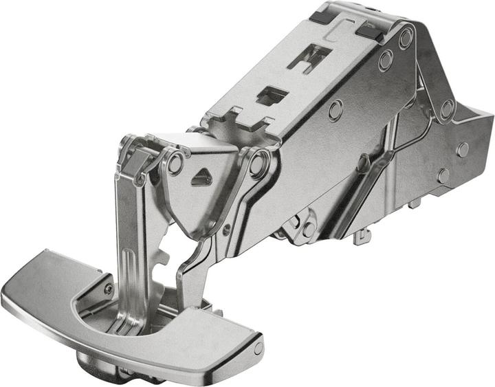 Actual product image Hettich Sensys 8657 zero-penetration pot hinges, corner and center hinge