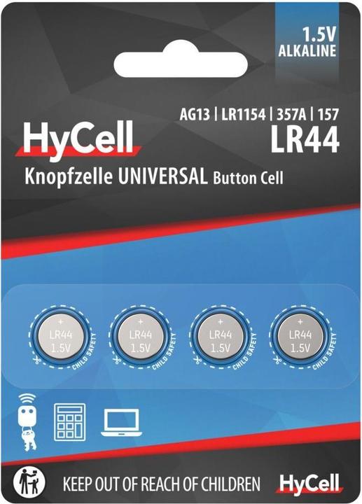 Image du produit HyCell Alcaline LR44 (4 pcs, LR44, 140 mAh)