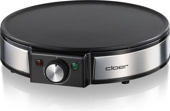 Actual product image Cloer 6630 Crepe maker 2 crepe(s), stainless steel