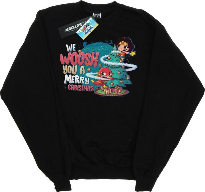 Image du produit - Sweat SUPER FRIENDS WE WHOOSH YOU A MERRY CHRISTMAS - Fille (140, 146)