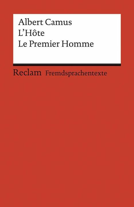 Image du produit L'Hôte. Le Premier Homme (Français, Albert Camus, Karl Stoppel, 1997)