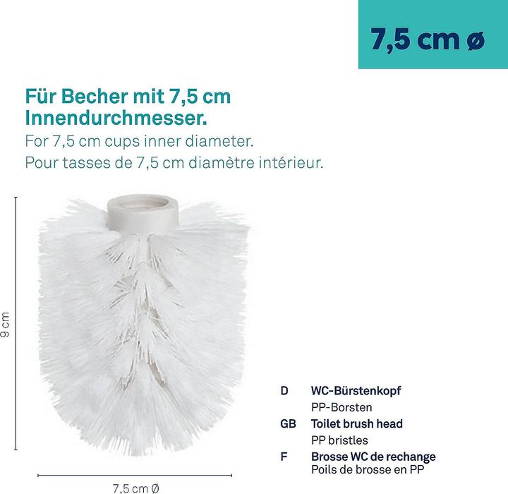 Produktbild Kela WC-Bürstenkopf Blank