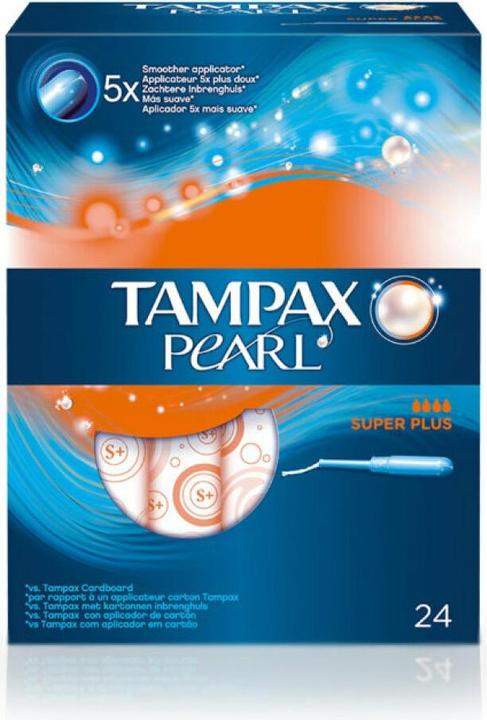 Tampax Pearl Super Plus, Blue, White, 24 pieces (24 x)