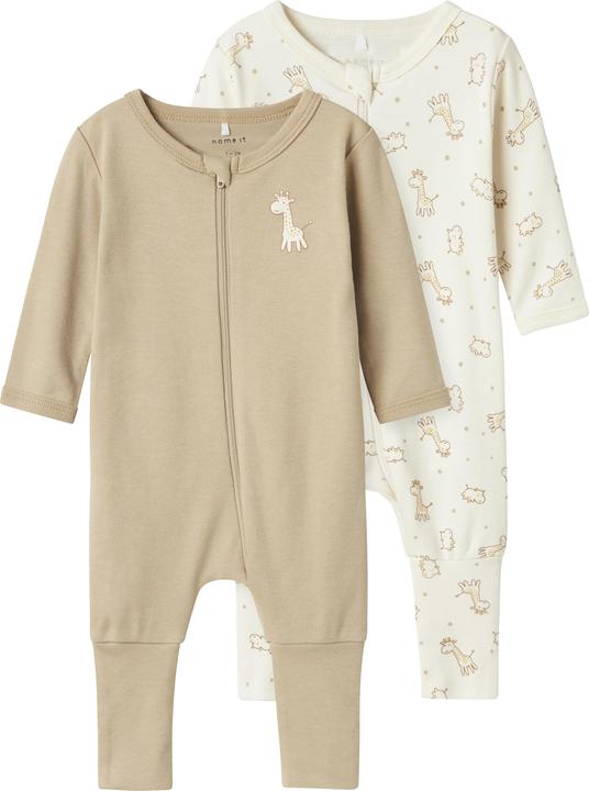 Actual product image Name it Nbnnightsuit 2p Zip Ff Jet Giraffe Noos (56)