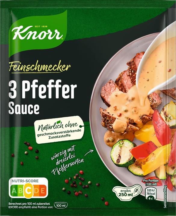 Knorr Feinschmecker 3 Sauce au poivre 1/4l (40 g)