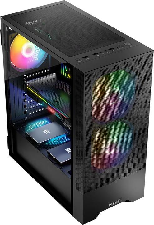 Actual product image Logic ARYA ARGB MINIDI USB 3.0 case black (ATX)