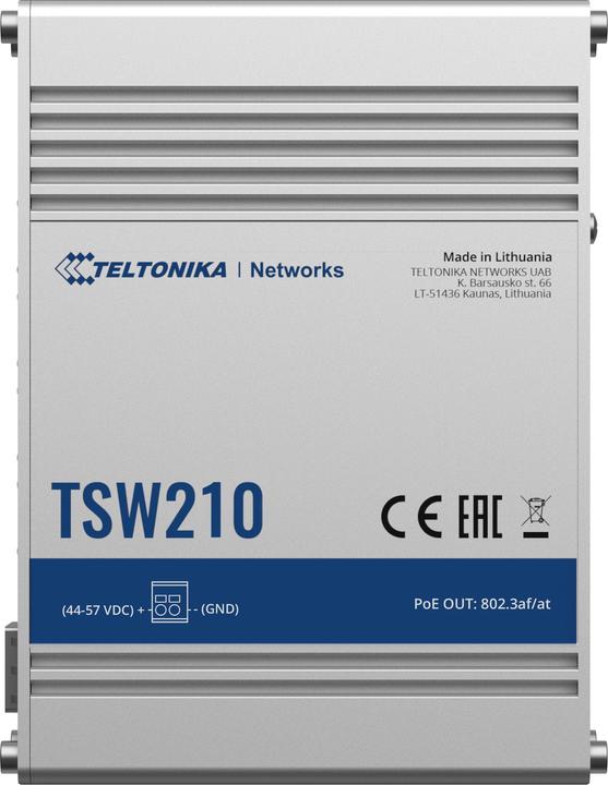 Image du produit Teltonika Tsw210 Commutateur Industriel Non Géré (10 Ports)