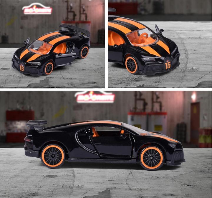 Actual product image Majorette Racing Bugatti Chiron Pure Sport, black