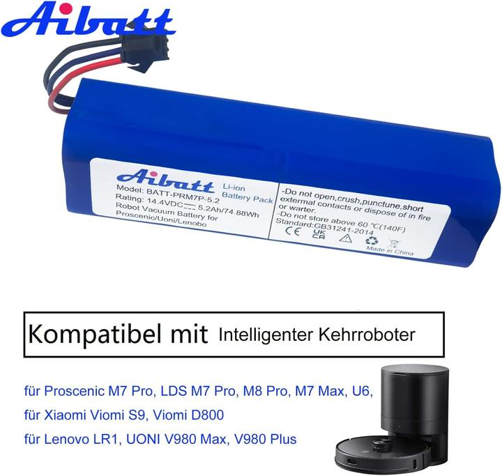 Actual product image Aibatt Replacement battery