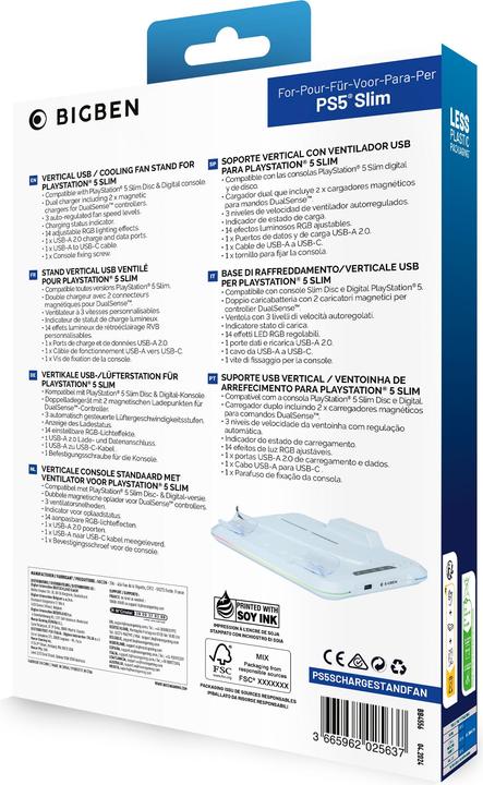 Image du produit Nacon Gaming Ladestation mit Lüfter (PS5)