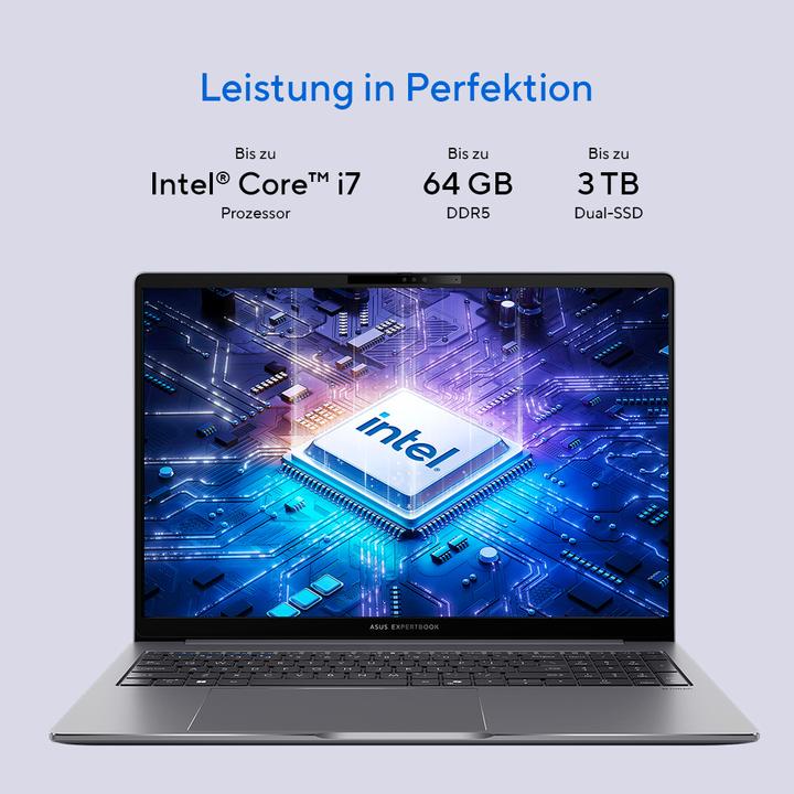 Produktbild ASUS ExpertBook P3 (16", Intel Core i5-13420H, 17.18 GB, 512 GB, DE)