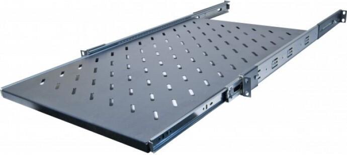 Actual product image Dexlan 19" pull-out shelf 1 U 750mm T black - rack rail(s)