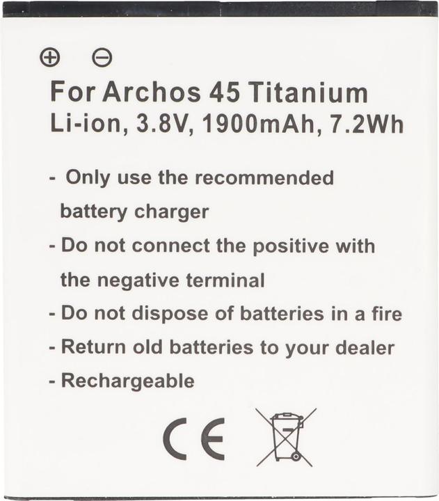 Produktbild AccuCell Akku den Archos 45 Titanium Akku AC45TI