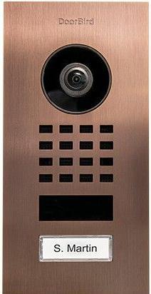 Doorbird D1101V Unterputz IP-Video-Türsprechanlage WLAN, LAN Ausseneinheit Edelstahl V2A (gebürste (WLAN, Drahtgebunden)