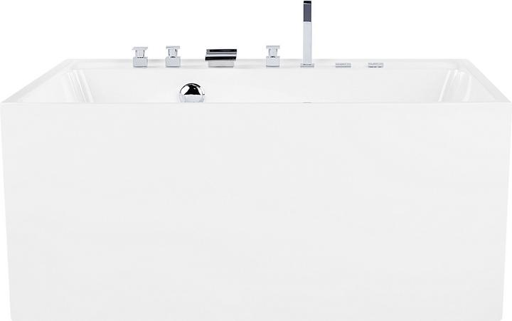 Produktbild Beliani Whirlpool Badewanne freistehend weiss quadratisch 130 x 130 cm TAHUA (339 l, 130 cm)
