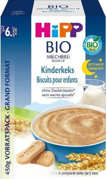 Immagine prodotto Hipp bonne nuit bouillie bio biscotti per bambini pdr (450 g)