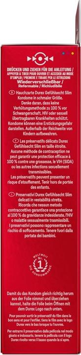 Image du produit Durex Slim Fit résistant à la congélation (8 pcs)