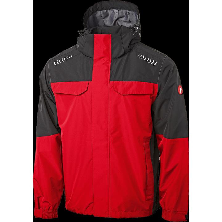 Produktbild Magni Regenjacke Plus rot/schwarz Gr. XL Fortis Elements (XL)