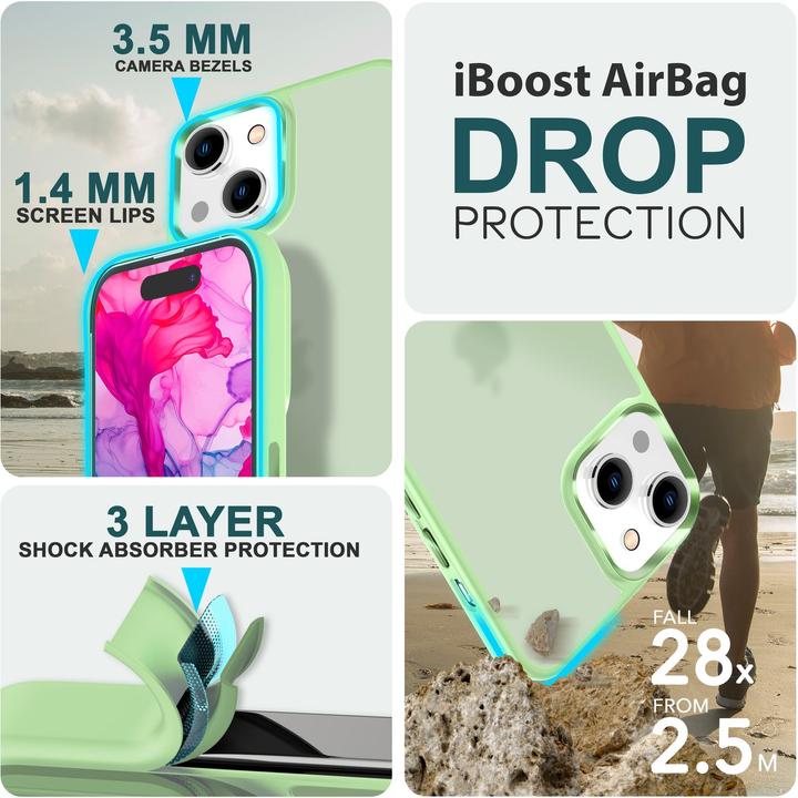 Immagine prodotto Nalia Manica ibrida opaca trasparente smerigliata (Apple iPhone 15)