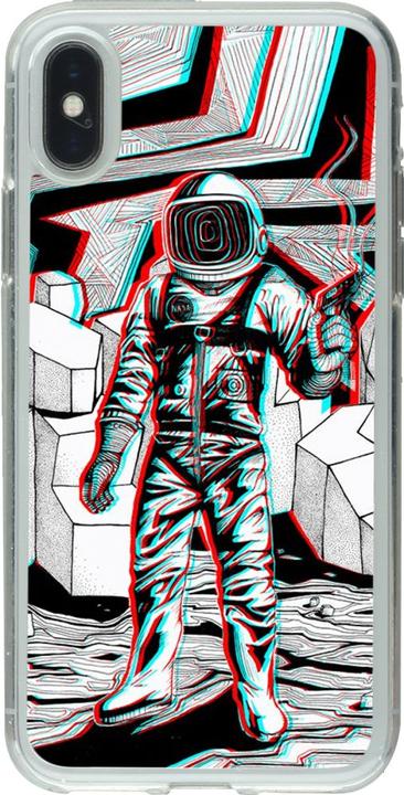 Actual product image PhoneLook Cover Rubber Transparent Anaglyph Astronaut (Apple iPhone X, Apple iPhone XS)