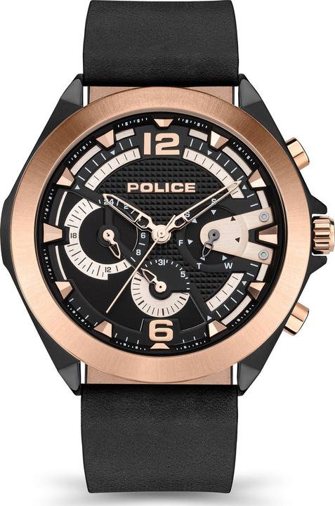 Police PEWJF2108740 Zenith Uomo 48mm 3ATM (Orologio da polso analogico, 52 mm)
