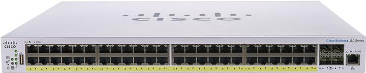 Productafbeelding Cisco PoE+ schakelaar CBS350-48P-4X-EU 52 poorten (52 Havens)