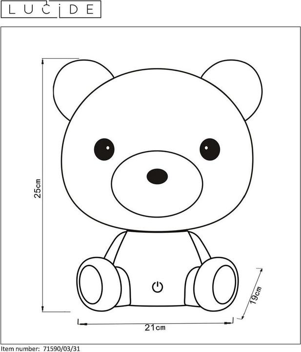 Actual product image Lucide Dodo Bear (250 lm)