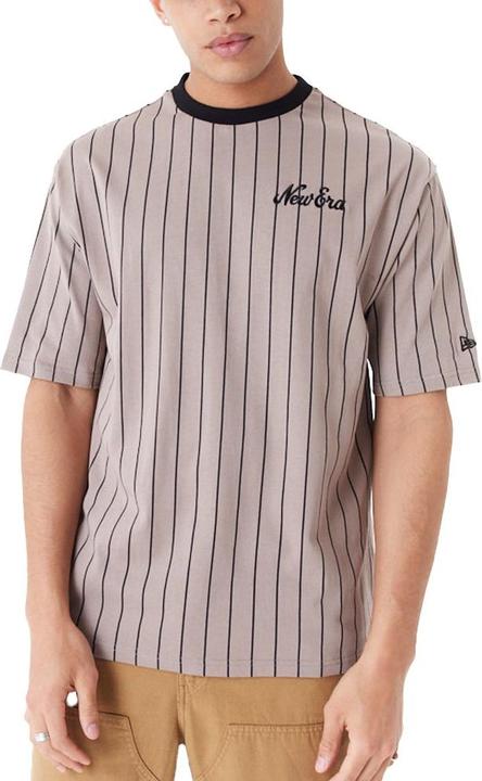 Actual product image New Era Oversized shirt - PINSTRIPE ash brown - XL (XL)