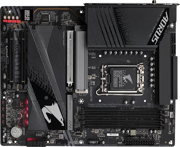 Actual product image Gigabyte Z790 AORUS ELITE AX DDR4 (LGA 1700, Intel Z790, ATX)