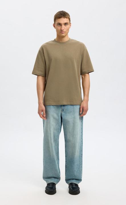 Actual product image Selected Homme Slhlooseoscar Ss O-Neck Tee Noos (L)