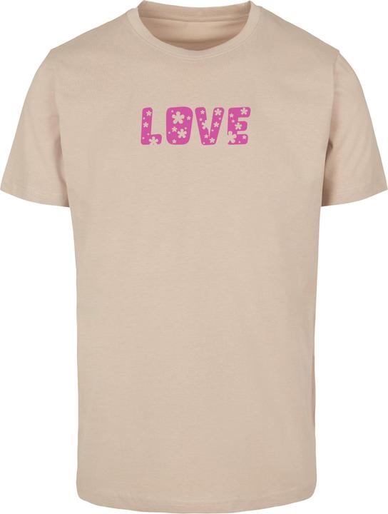 Merchcode Valentines Day - Flowers Love T-Shirt Round Neck - 117445