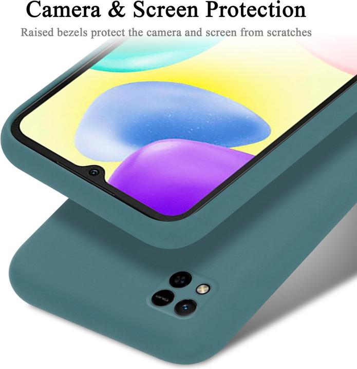 Productafbeelding Cadorabo TPU Liquid Silicone Hoesje Cover voor Xiaomi RedMi 9C / RedMi 10A (Xiaomi Redmi 9C, Xiaomi Redmi 10A)