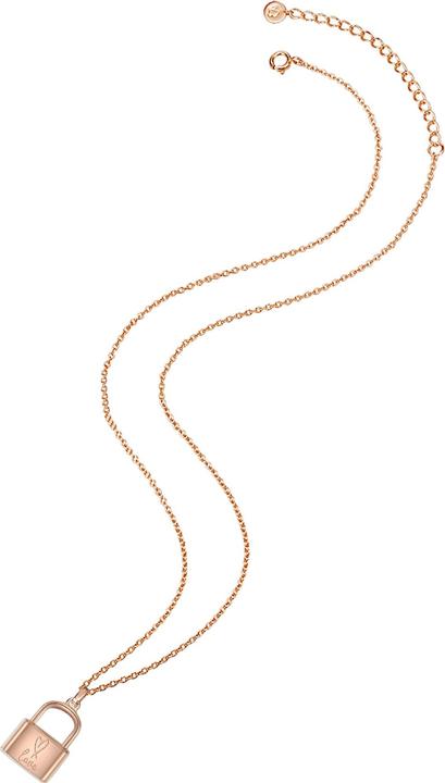 Produktbild Glanzstücke München Damen Schloss Sterling Silber roségold 40,0 cm Basiskette + 5,0 cm Verlängerung - 11852 (Sterling Silber, 40 - 45 cm)