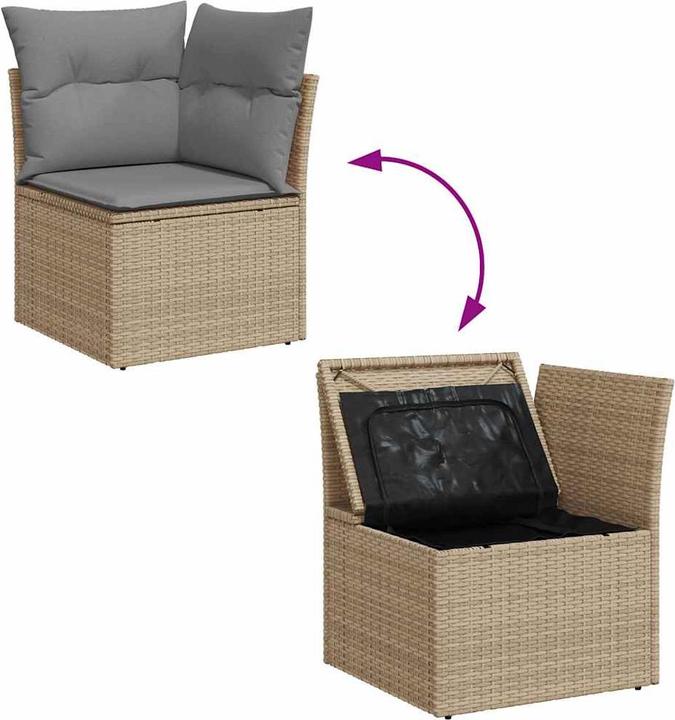 Produktbild VidaXL 10-tlg. Garten-Lounge-Set mit Kissen